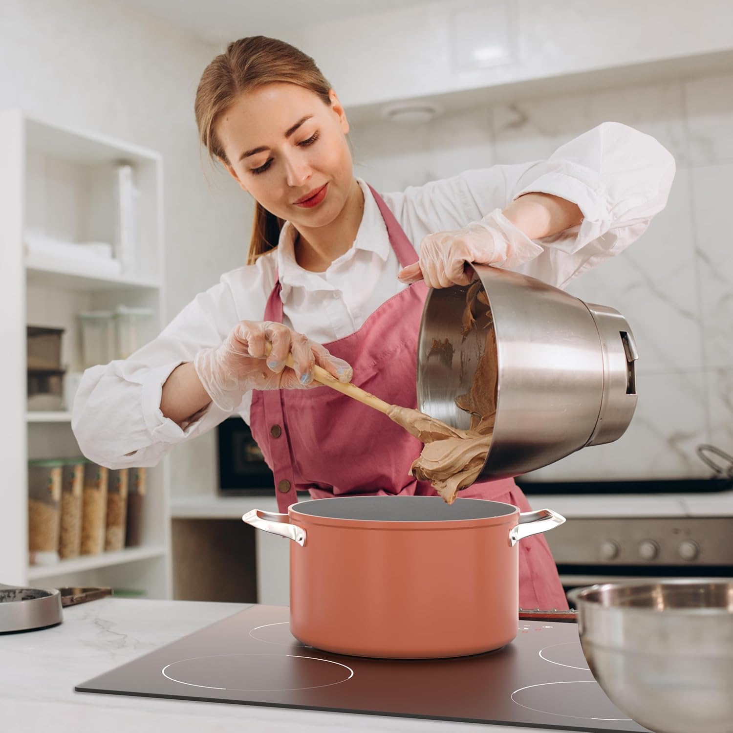 CIARRA Induction Hob 4 Burners 6000W - Touch Control - Built-in Hob - 9 Power Levels - Timer - Child Lock - CABBIH4-D