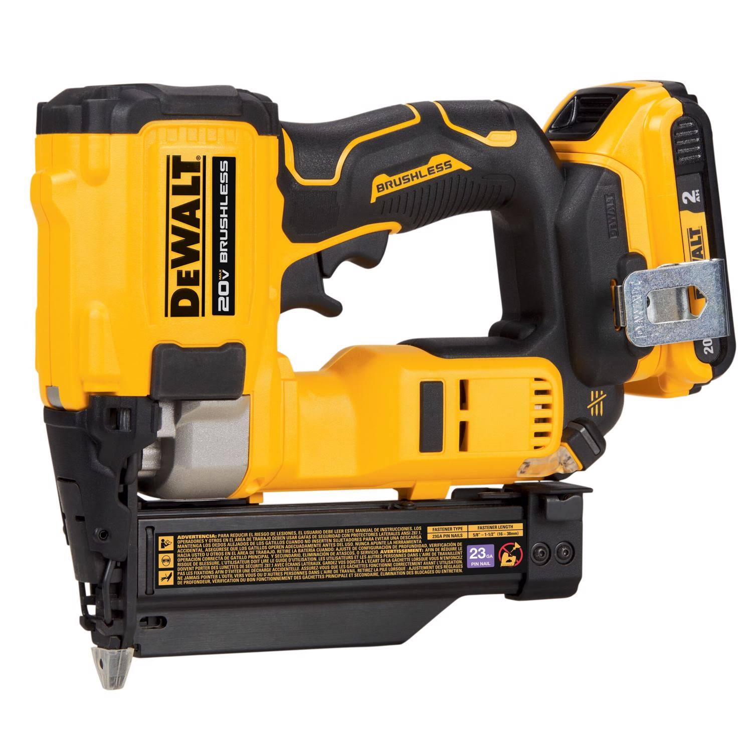 DeWalt 20V Max 23 Gauge Pin Nailer Kit DCN623D1 - Product image 1
