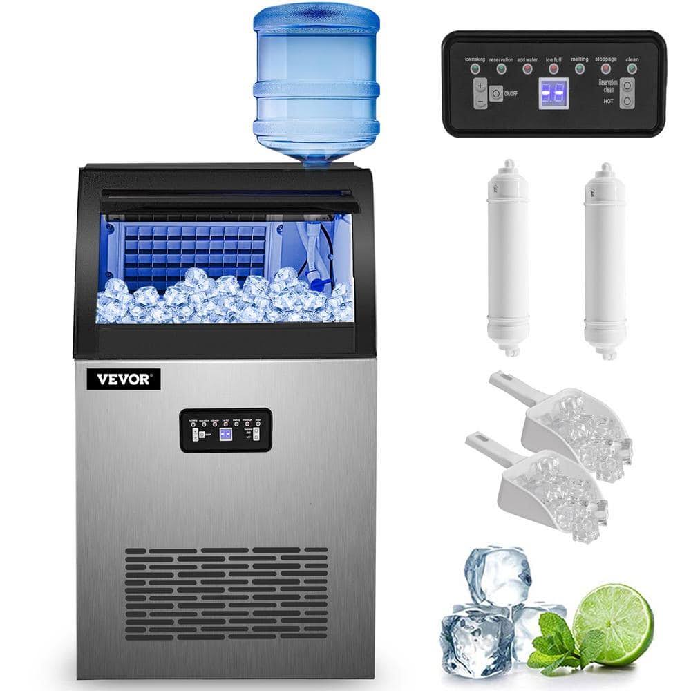 VEVOR Commercial Ice Maker Machine, 120 lbs/24H Stainless Steel Under Counter Ice Machine with 24 lbs - Product image 1