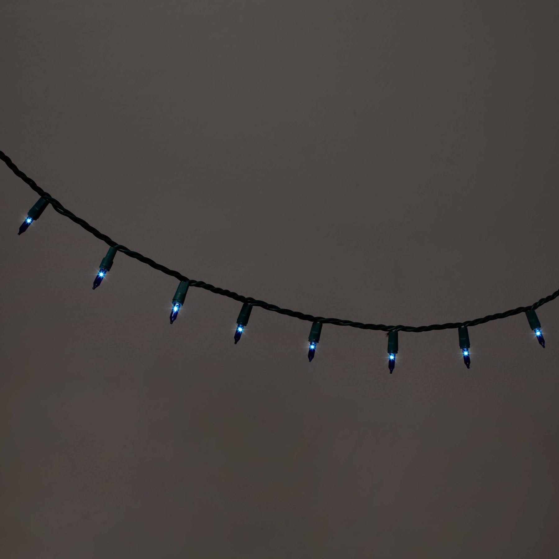 100ct Incandescent Smooth Mini Christmas String Lights Blue with Green Wire - Wondershop - Product image 1