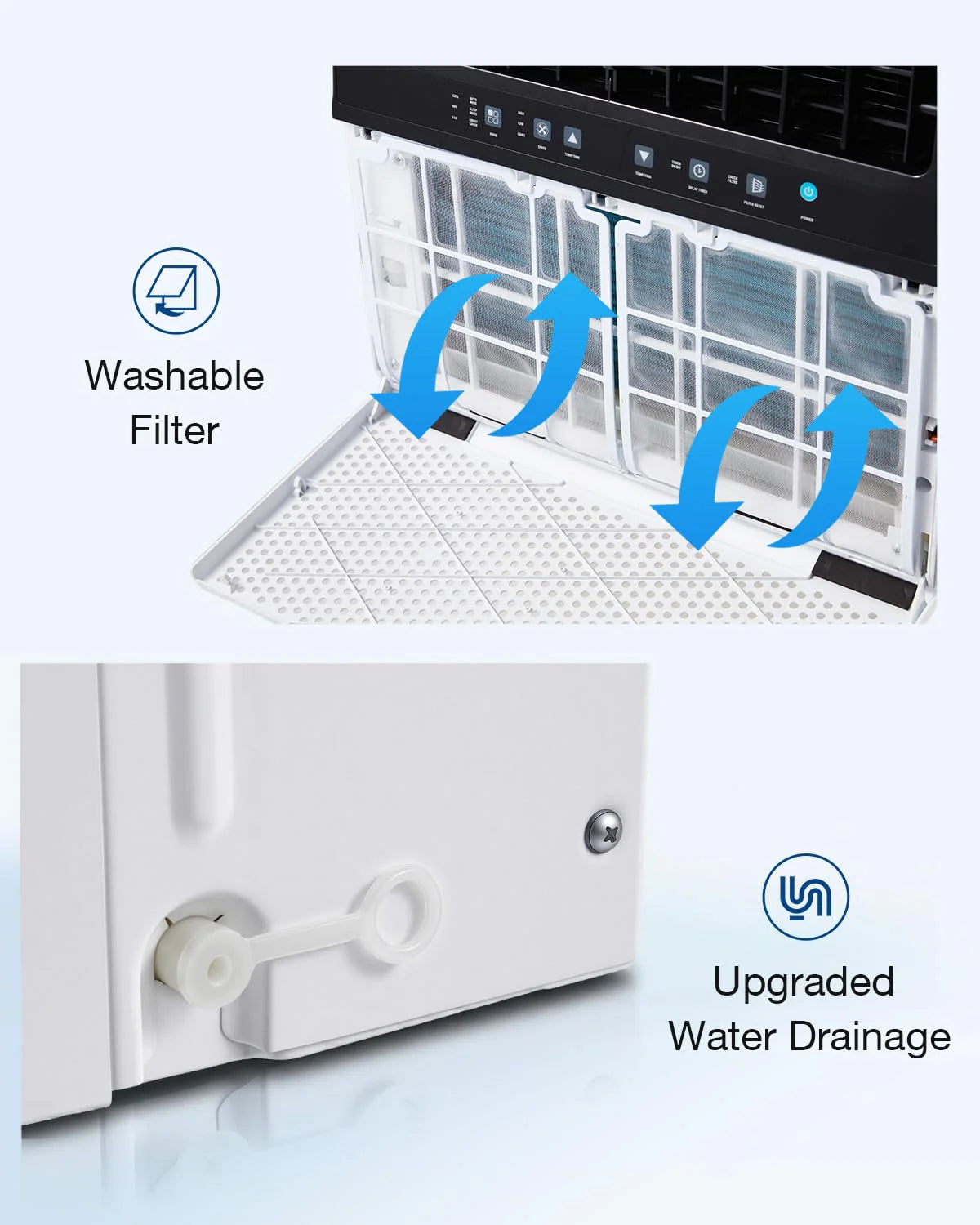 AECOJOY 10000 BTU Window Air Conditioner, Energy-Saving Window AC Unit, Cools up to 250 Sq. Ft - Product image 9