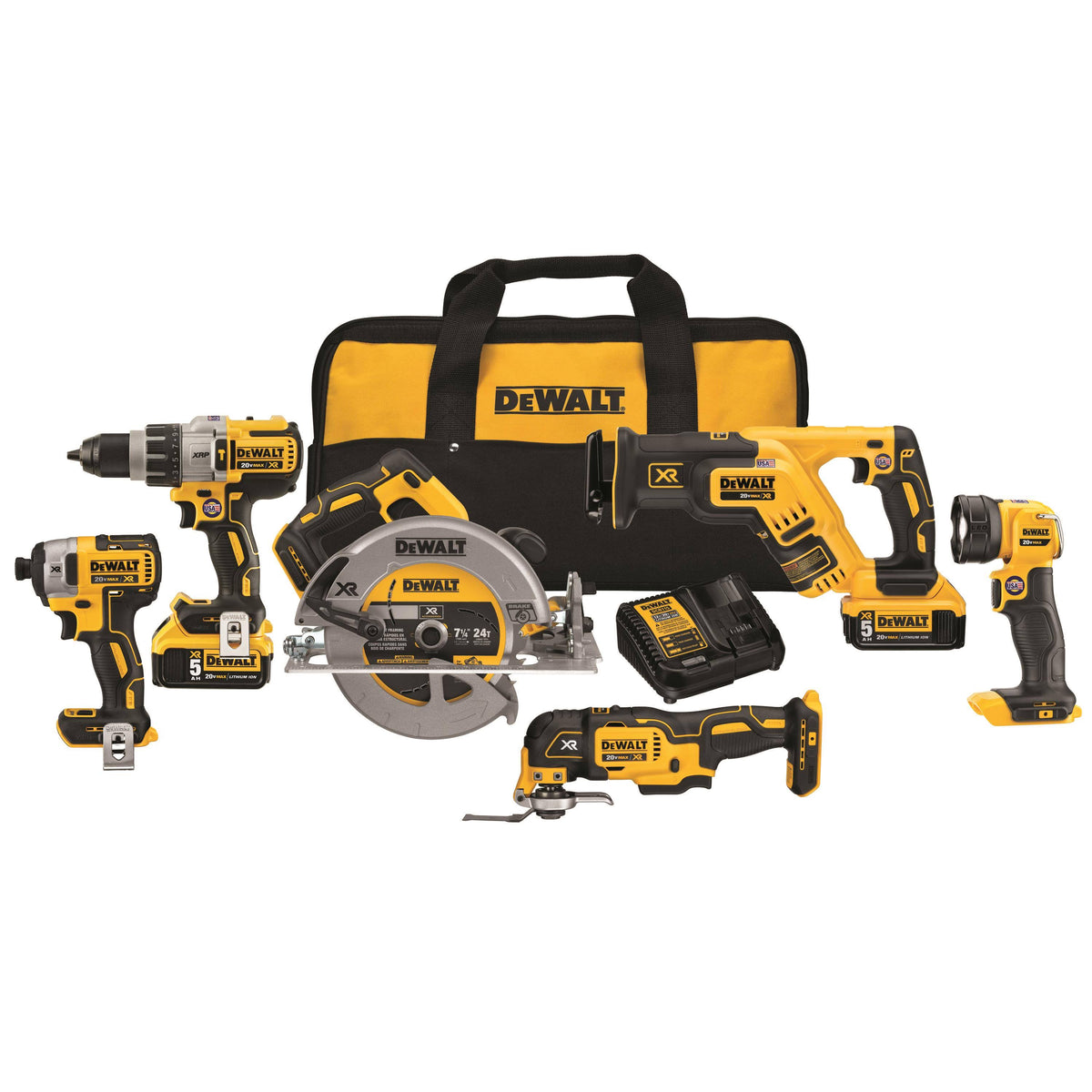 DeWalt 20-Volt Max Lithium Ion Cordless Combo Kit (6-Tool) - Product image 1