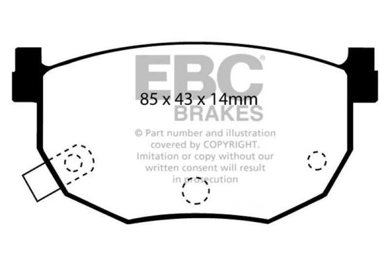EBC - Rear Yellowstuff Pad PN DP4528R