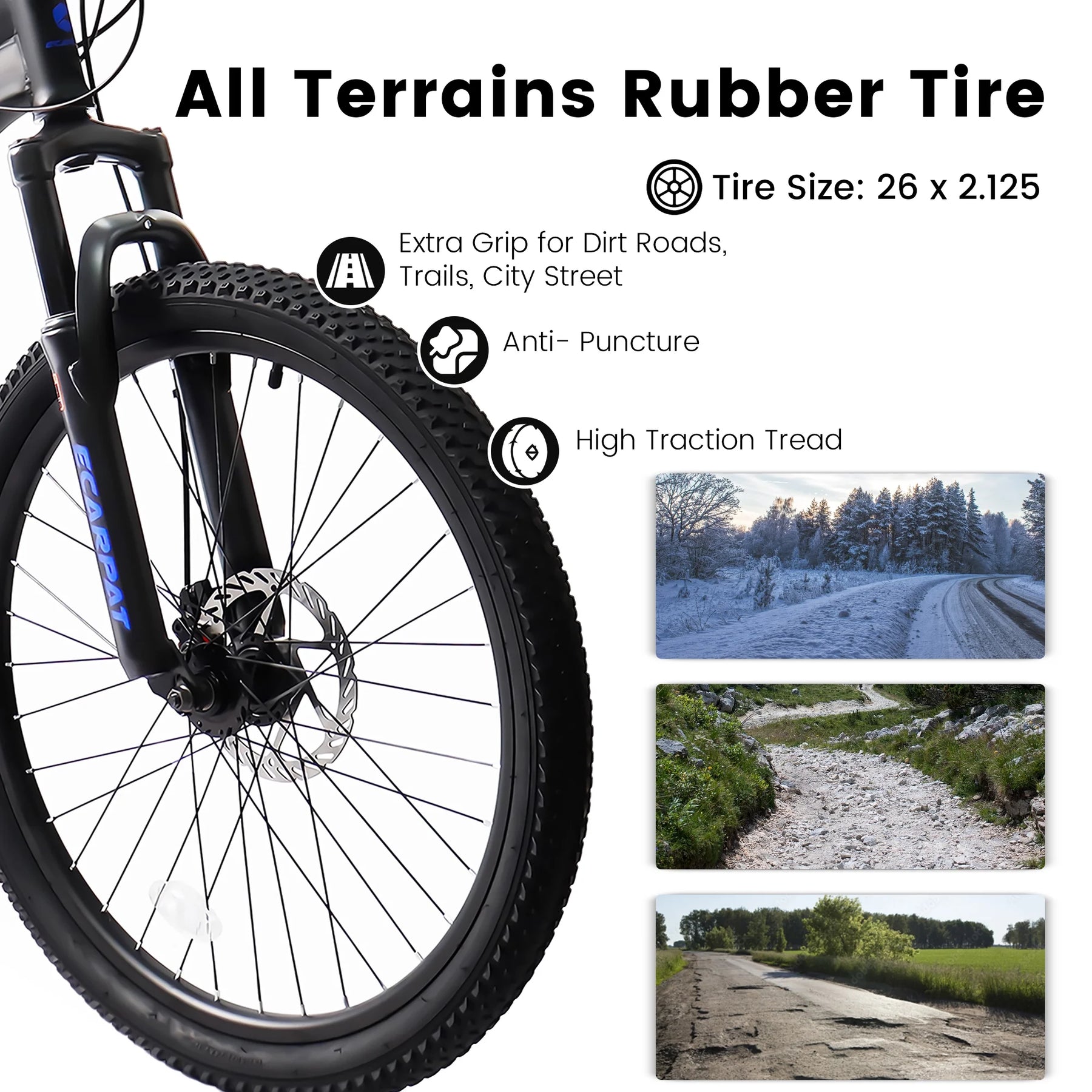 24 in Dual/Front Suspension Mens Womens Mountain Bike, 21 Speeds Dual Disc Brake, High - Carbon Steel Frame - Product image 5