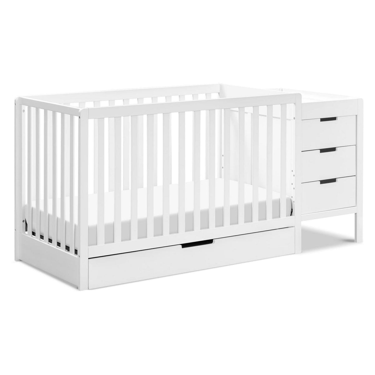 Carter - S by Davinci Colby 4 - in - 1 Convertible Crib & Changer Combo in White - Product image 1