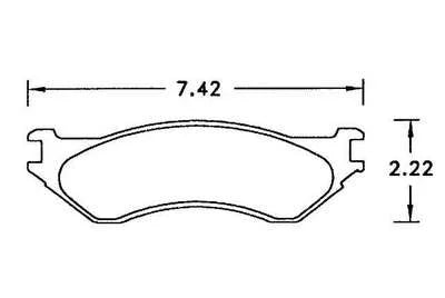 Hawk Performance HB299 Series Brake Pad