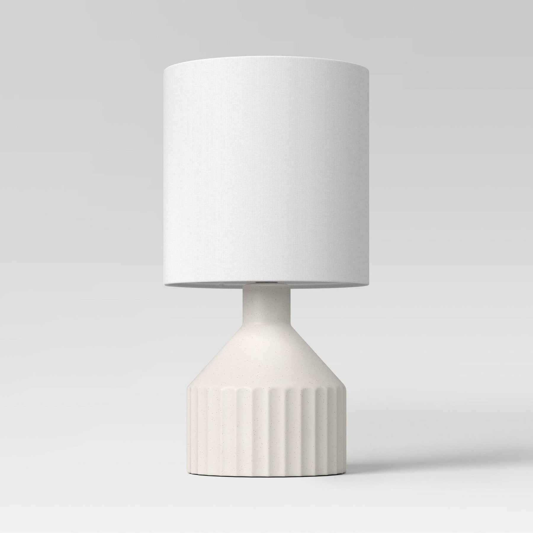 Ribbed Ceramic Mini Table Lamp White - Threshold