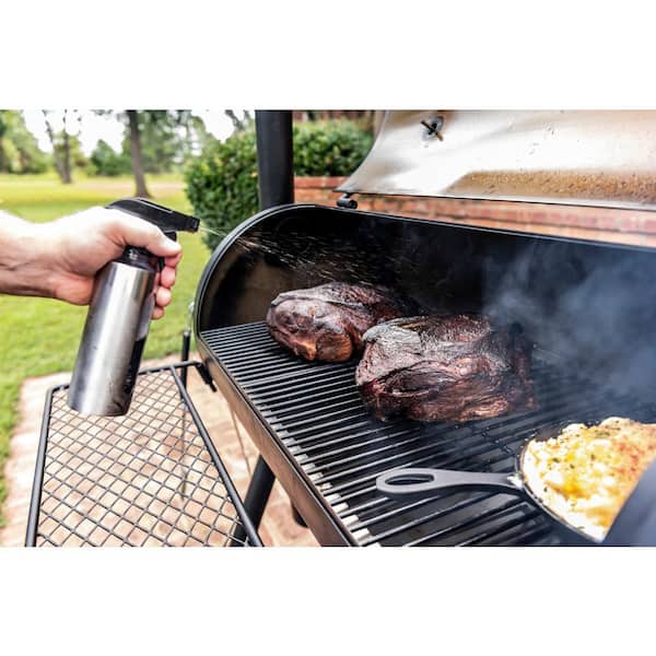 Highland Offset Charcoal Smoker and Grill in Black with 900 Sq. In. Cooking Space - Product image 7