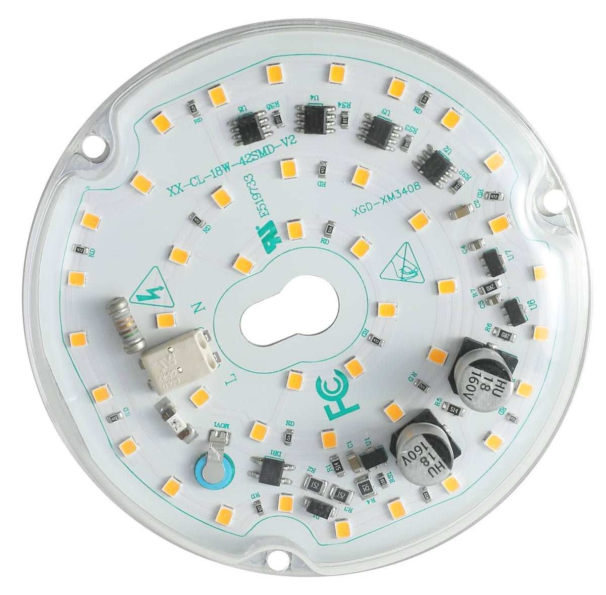 Ledytech 3.93'' Retrofit Light Kit for Ceiling Flush Light Ceiling Fan Light Replacement Panel PCB 18W - Product image 1