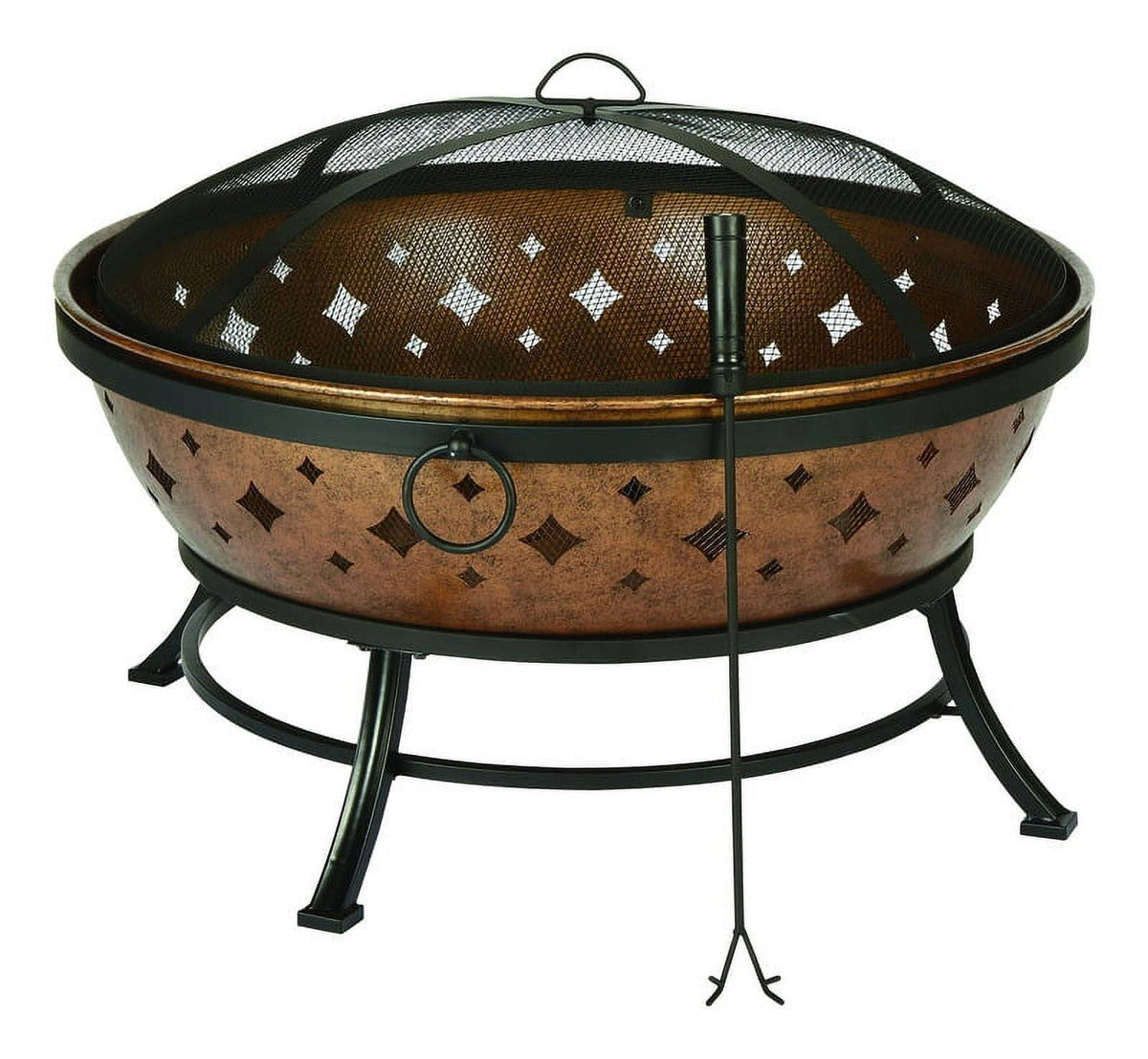 Living Accents Noma Wood Fire Pit Steel - Black - Product image 1