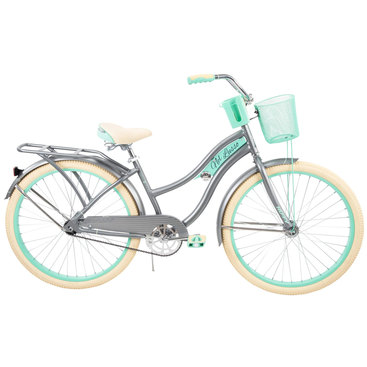 Nel Lusso Classic Cruiser Bike with Perfect Fit Frame, Women'S, Gray, 26" - Product image 9