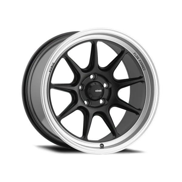 Konig Countergram 19" 5x114.3 Matte Black/Machined Lip
