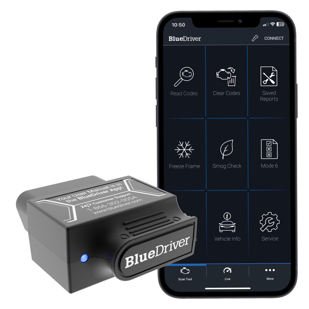 Bluedriver Pro OBD2 Bluetooth Car Diagnostic Scan Tool and Code Reader for Iphone and Android - Product image 1