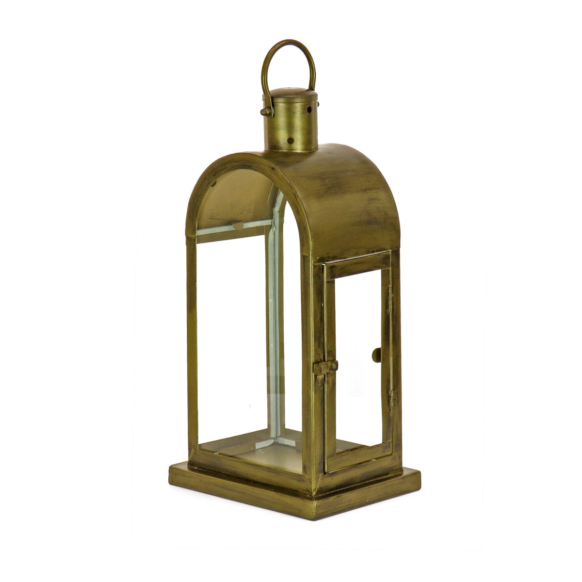 HGTV Home Collection Arched Candle Lantern, Christmas Themed Home Decor, Small, Antique Bronze, 16 in - Product image 1
