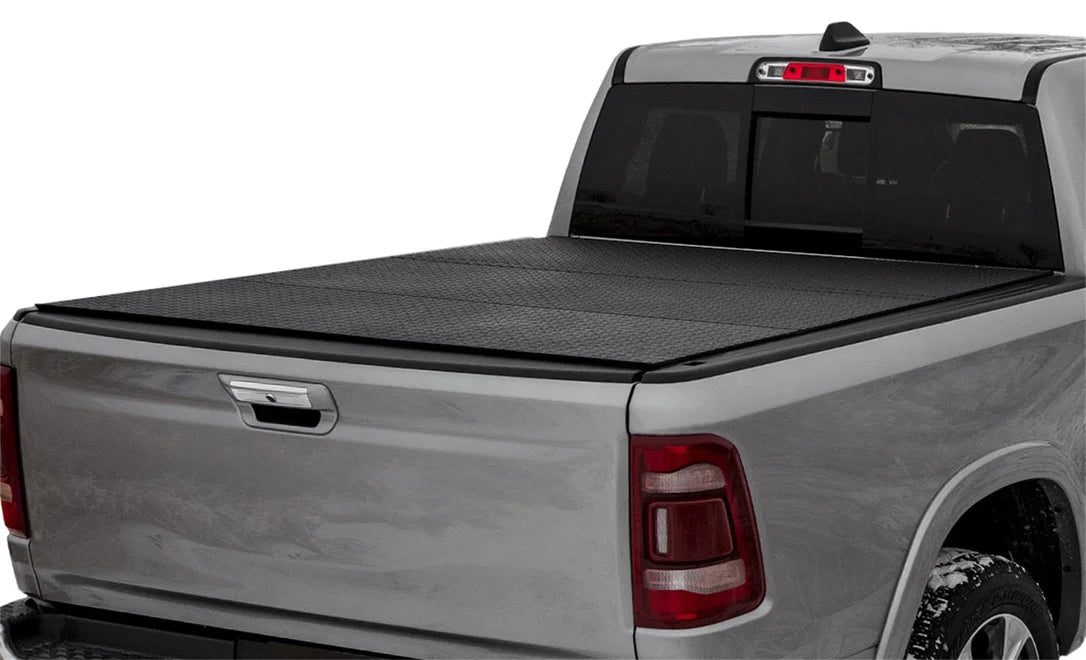Access B4040019 - 09-18 Ram 1500 / 19+ Ram Classic (w/o Rambox) 5ft 7in LOMAX Trifold Bed Cover - Black Diamond
