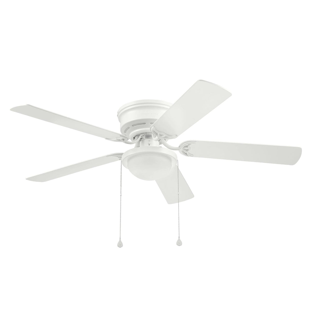 Harbor Breeze Armitage 52-in White LED Indoor Flush Mount Ceiling Fan with Light (5-Blade) 42600 - Product image 1