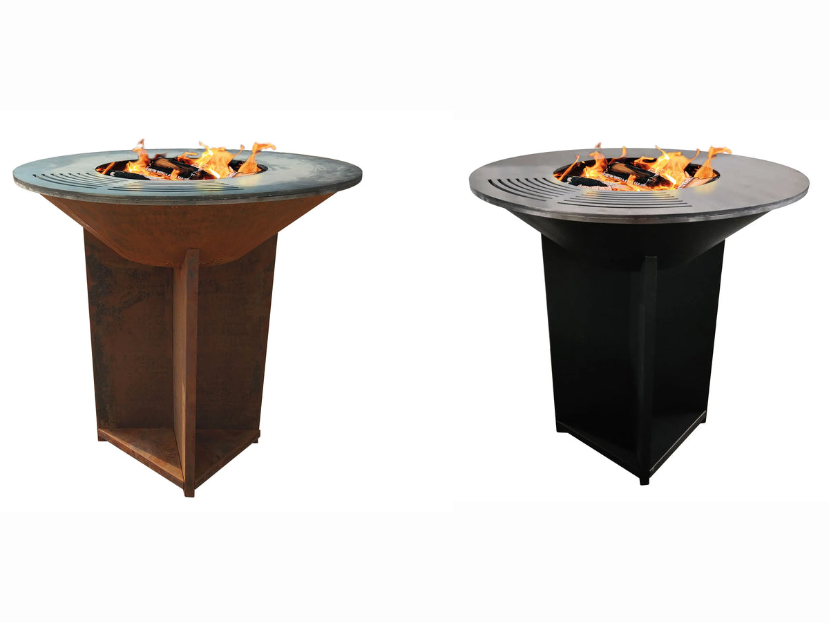 Large barbecue with 100 cm steel plate -