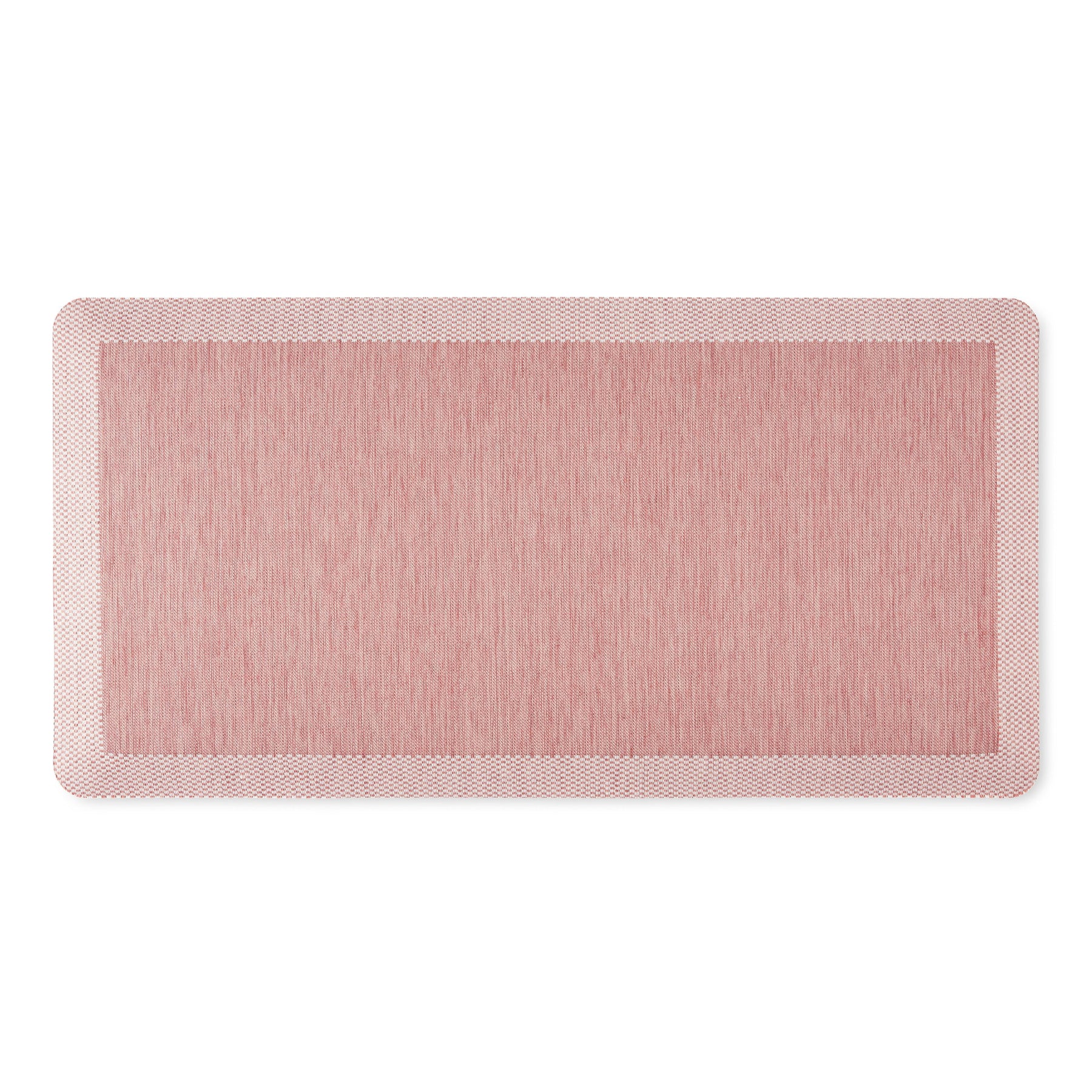 Martha Stewart Mira Modern Heathered Anti-Fatigue Air-Infused Kitchen Mat, Spice Red, 19.6"x39" - Product image 1