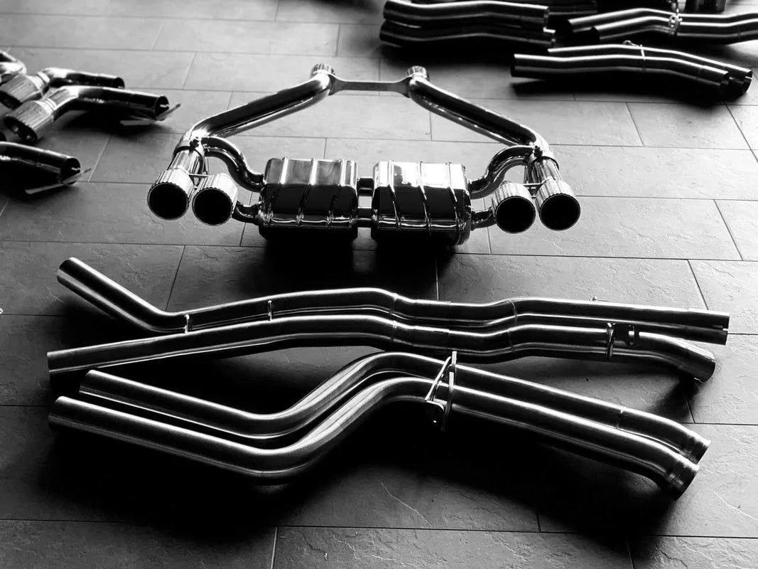 BMW M2 Competition (F87) - Valved Exhaust System with Mid-Pipes (Catback) and Carbon Fiber Tips