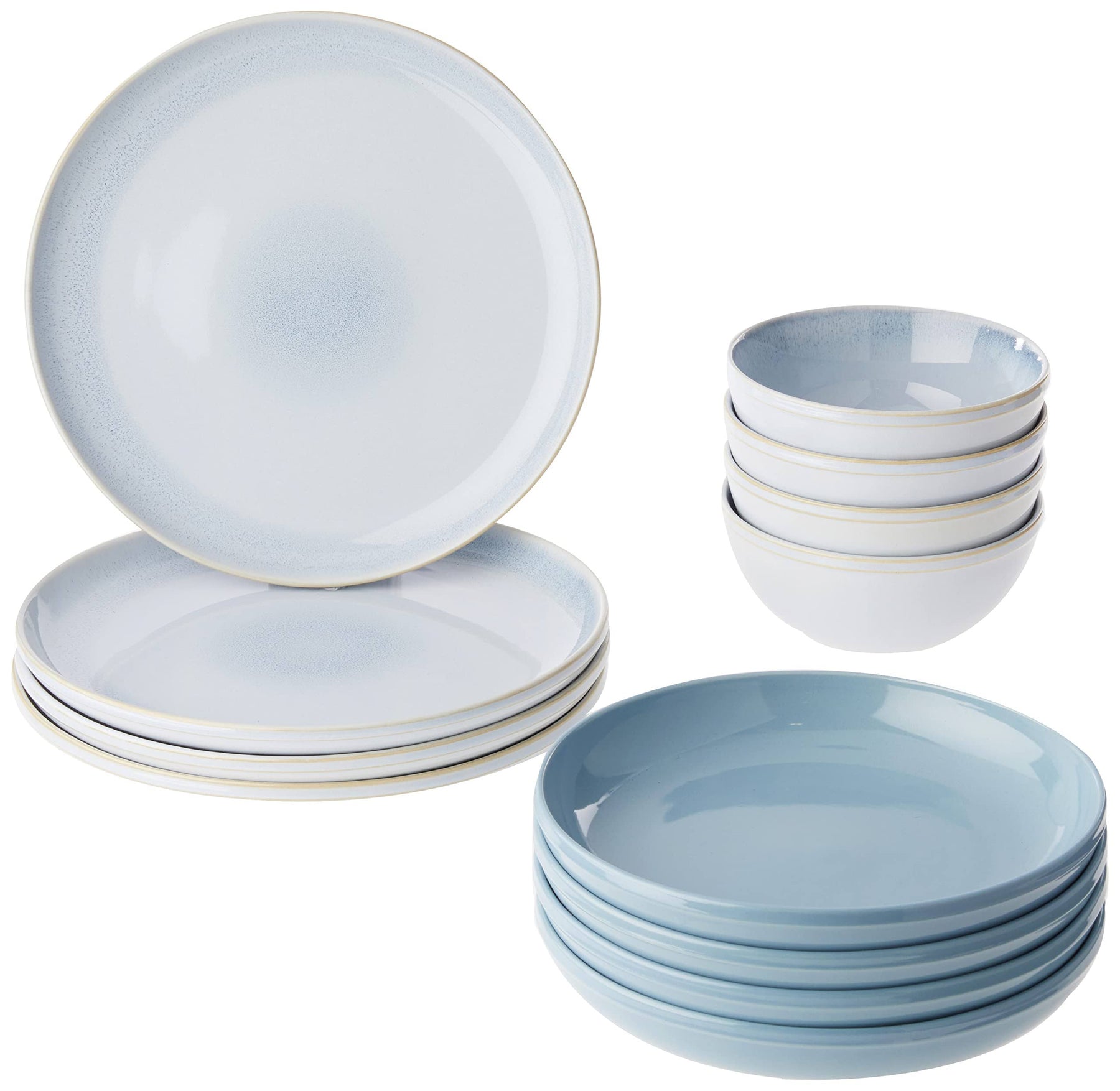 Corelle Stoneware 12-Piece Dinnerware Set in Nordic Blue - Product image 1