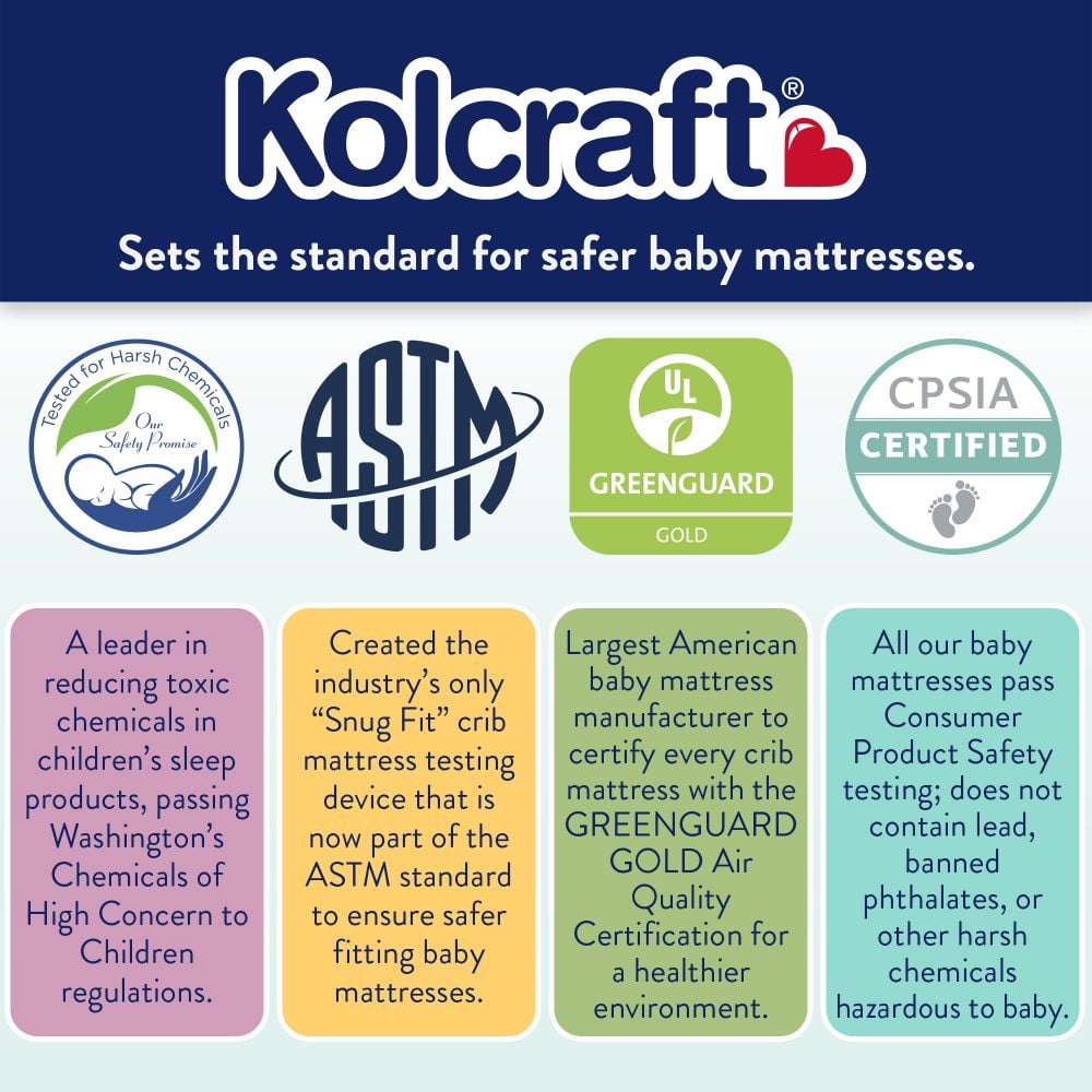 Pediatric 800 Extra Firm Ultra Deluxe. 80 Coil Crib and Toddler Mattress. White - Product image 3