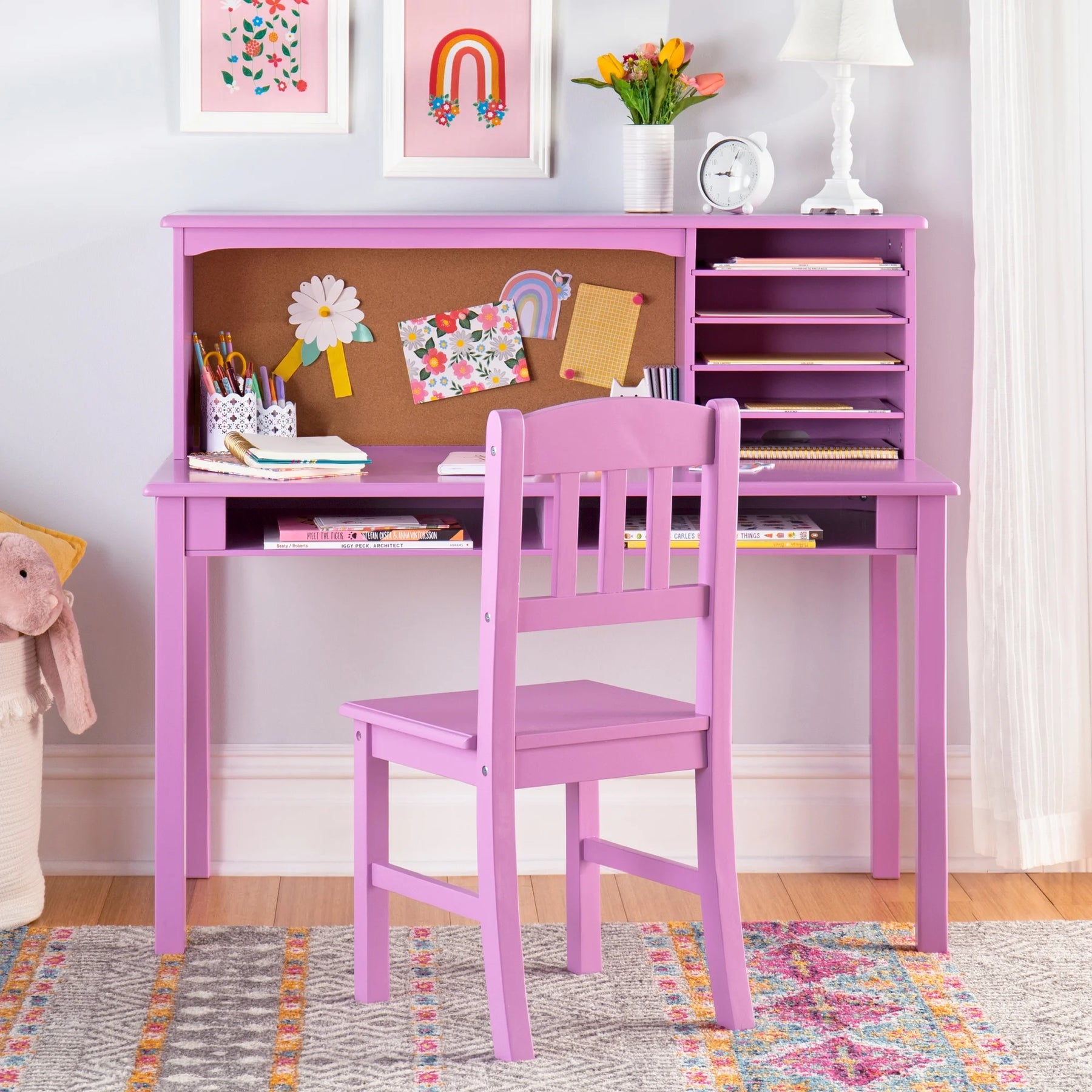 Guidecraft Kids Media Desk and Chair Set - Gray: Kids Desk and Chair Set - Product image 39