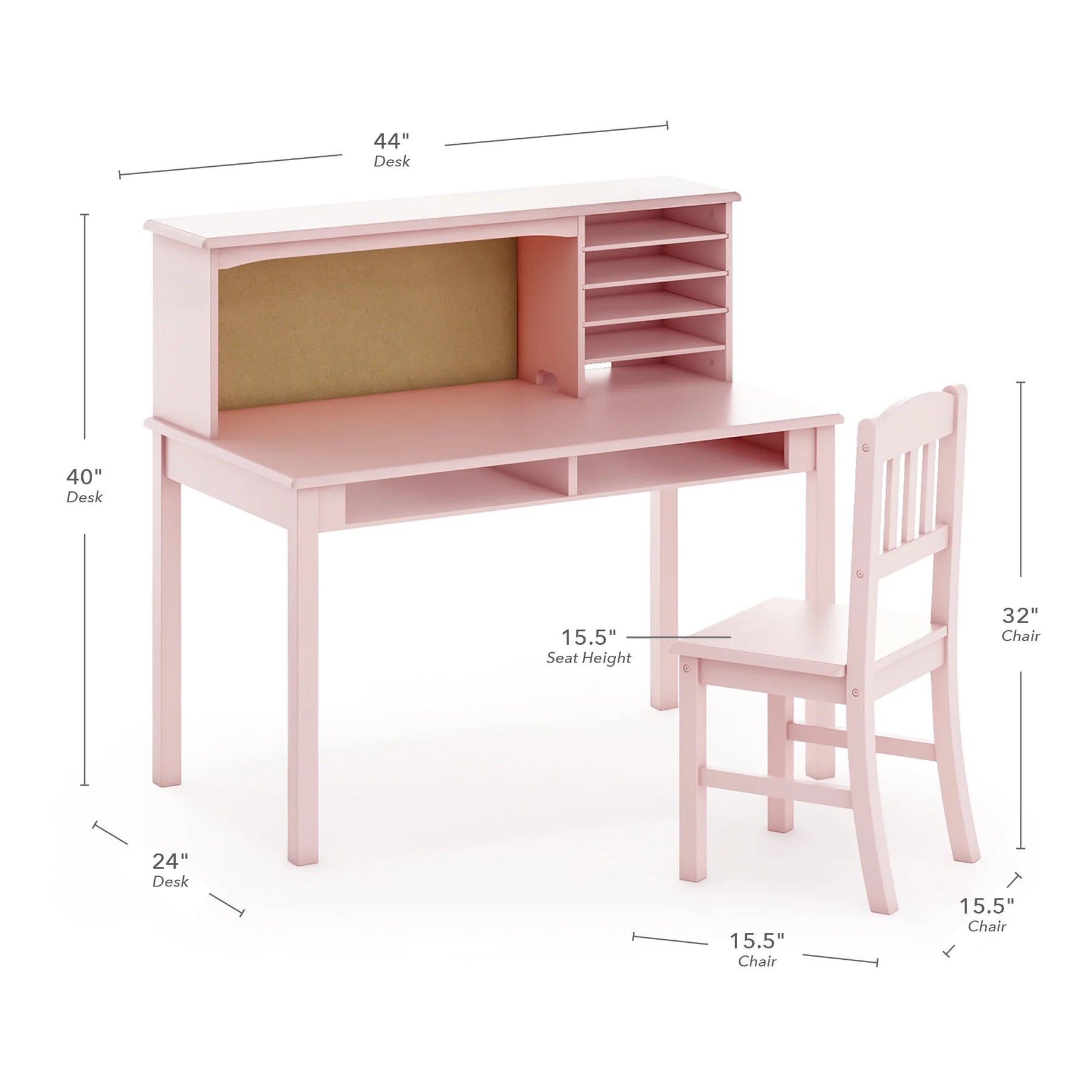 Guidecraft Kids Media Desk and Chair Set - Gray: Kids Desk and Chair Set - Product image 23