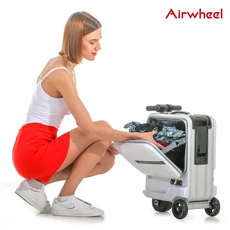Airwheel 20 in Se3minit Smart Robot Electrical Riding Luggage Ride on Scooters Carry on Luggage for Travel - Product image 4