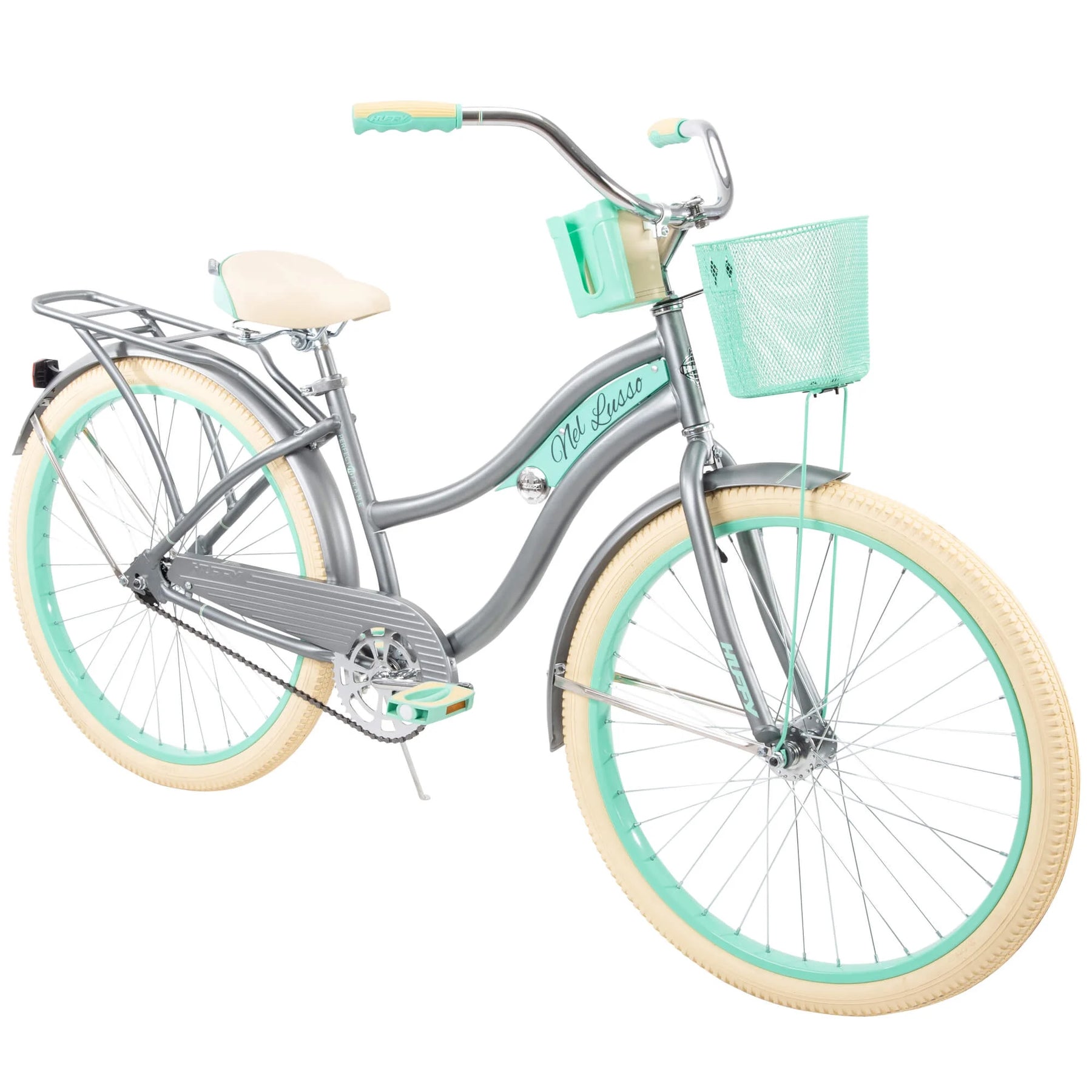Nel Lusso Classic Cruiser Bike with Perfect Fit Frame, Women'S, Gray, 26" - Product image 11