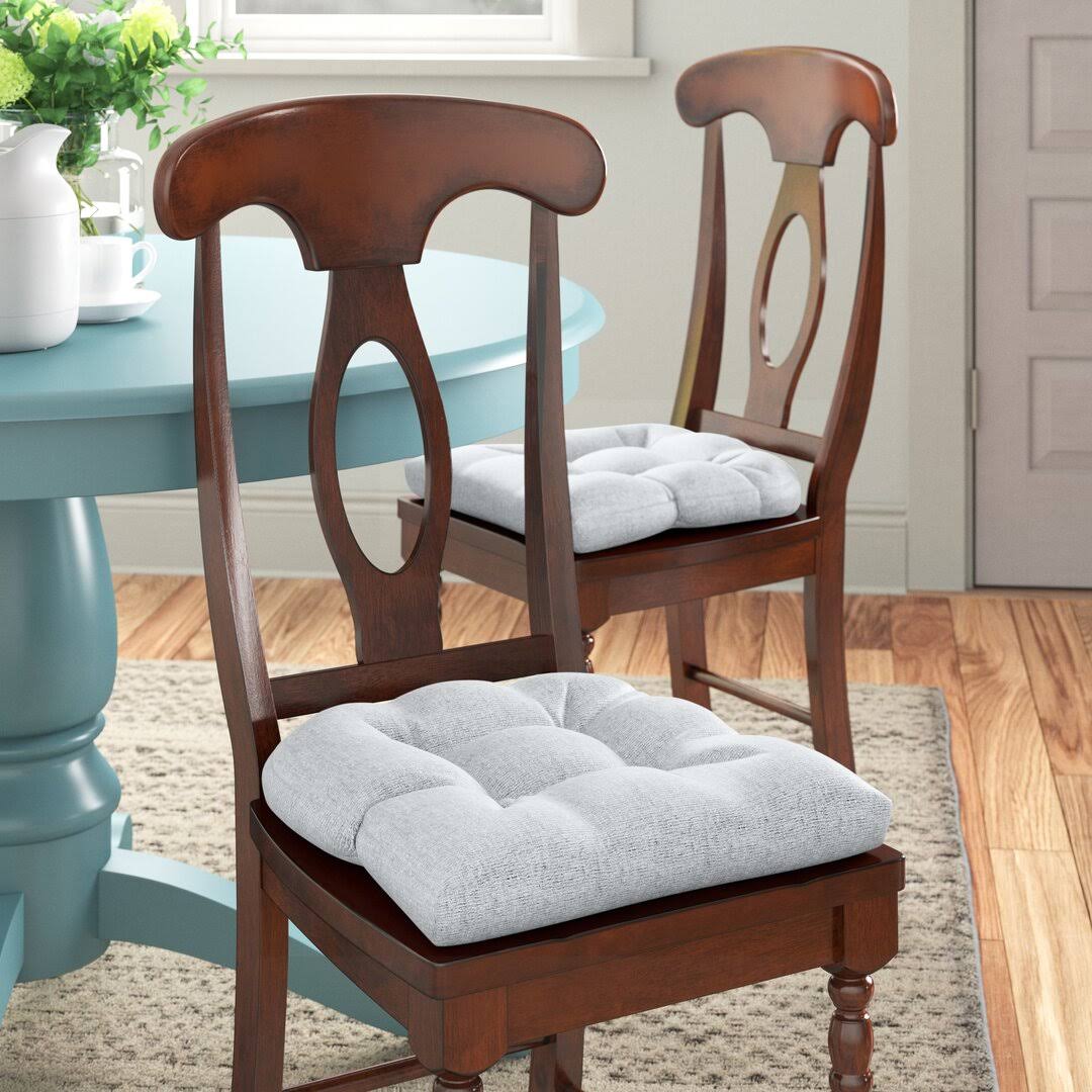 Indoor Dining Chair Cushion Andover Mills Fabric Ivory - Product image 1