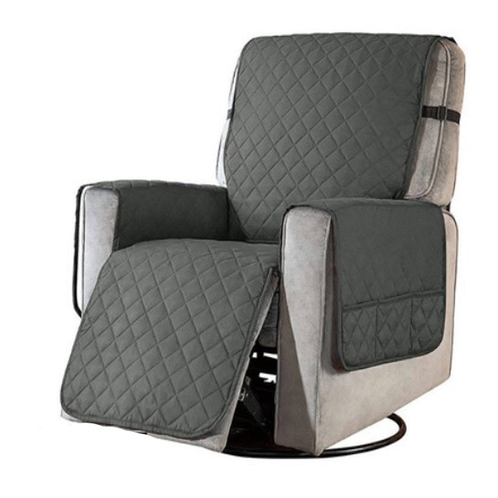 Waterproof Recliner Chair Cover with Non Slip Strap Grey / S - Product image 1