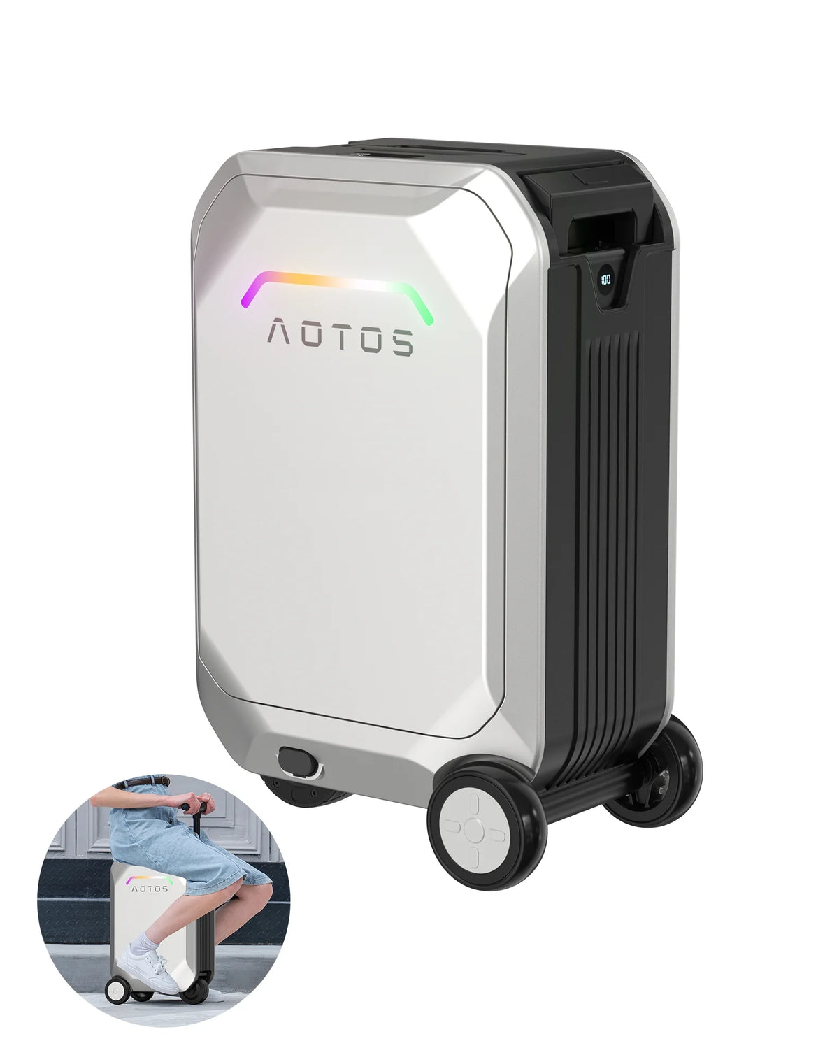 L2 - S Smart Rideable Luggage, Foldable Electric Scooter Suitcase, 6.2 Mph Max Speed, 6.2 - Mile Range - Product image 5