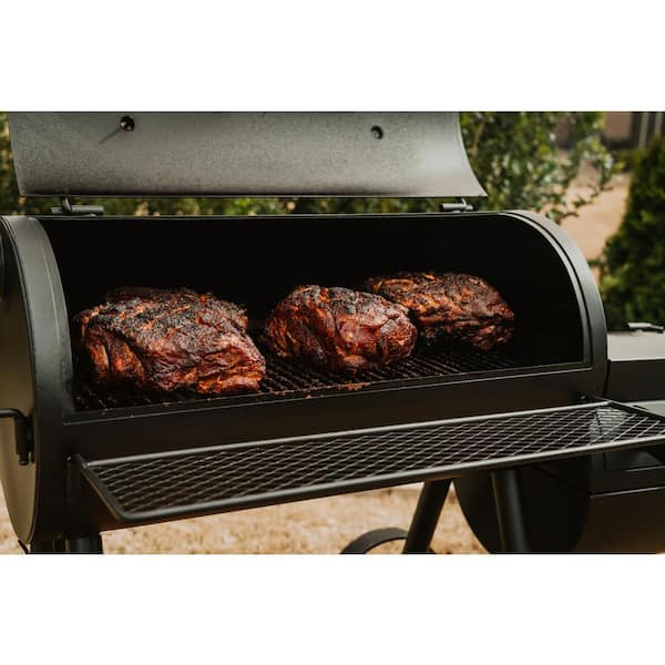 Highland Offset Charcoal Smoker and Grill in Black with 900 Sq. In. Cooking Space - Product image 2