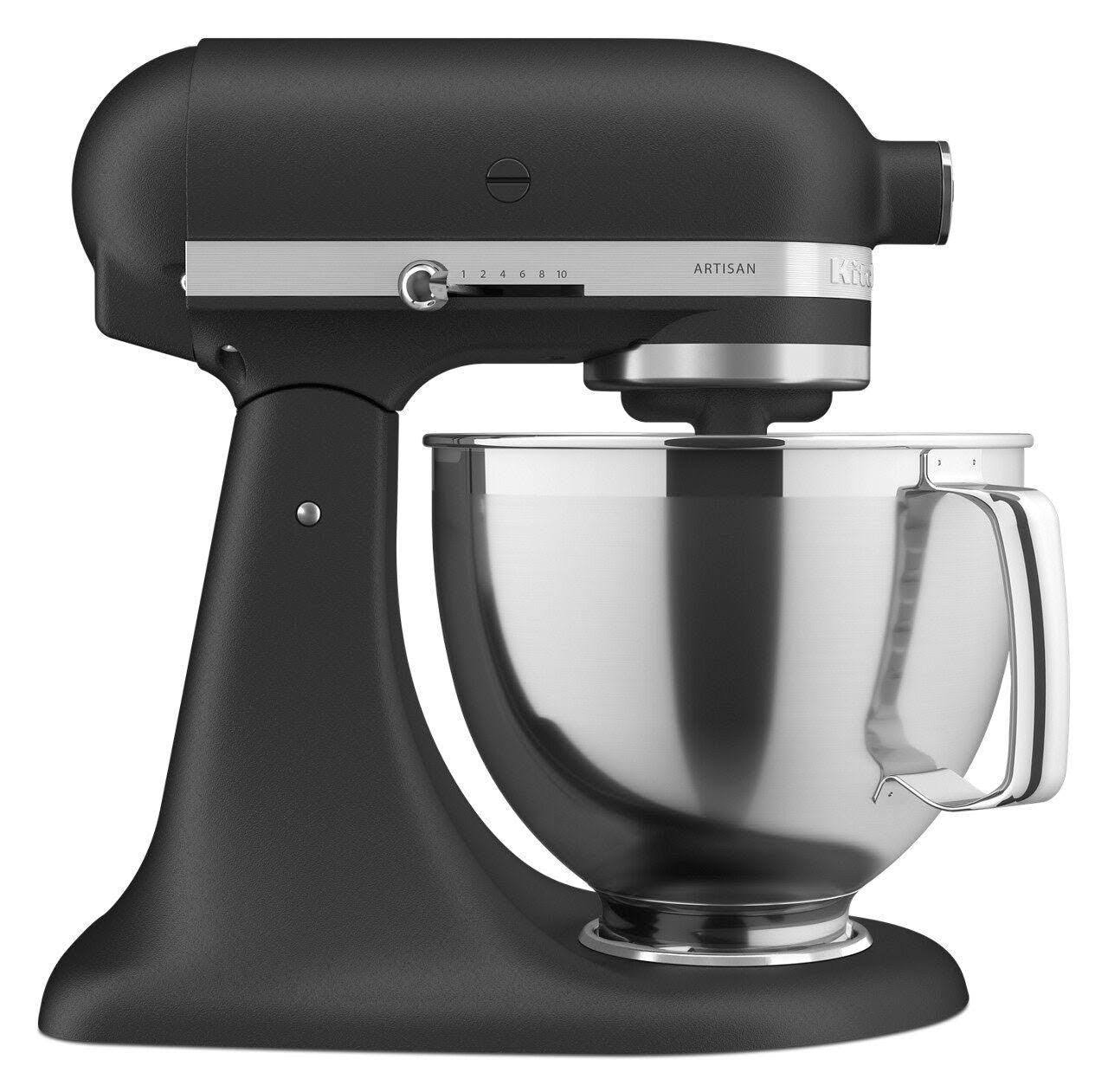 KitchenAid Artisan Series Tilt-Head Stand Mixer with Premium Accessory Pack KSM195PSBK - Imperial Black - Product image 1
