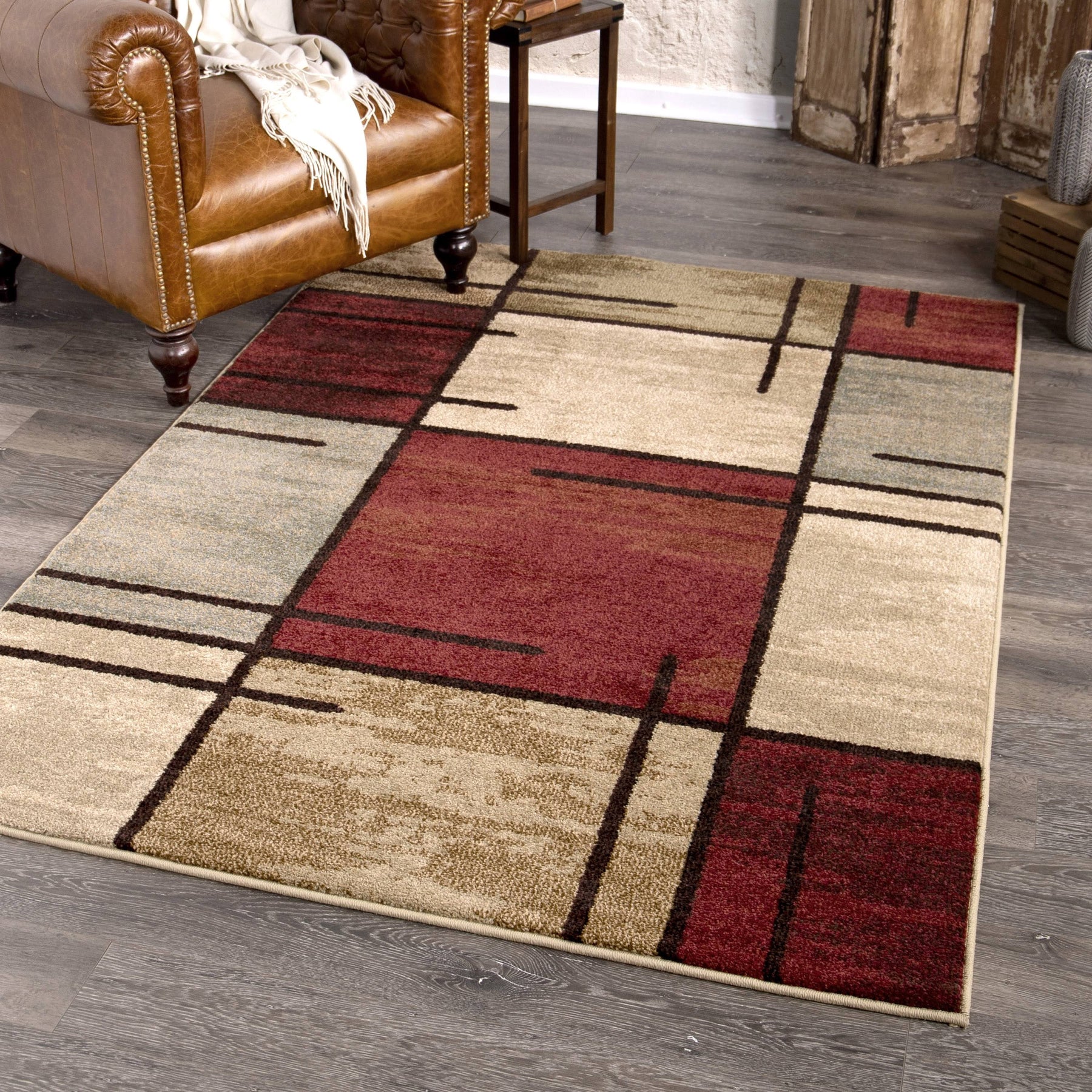 Better Homes and Gardens Spice Grid Area Rug - 5' x 7' - Product image 1
