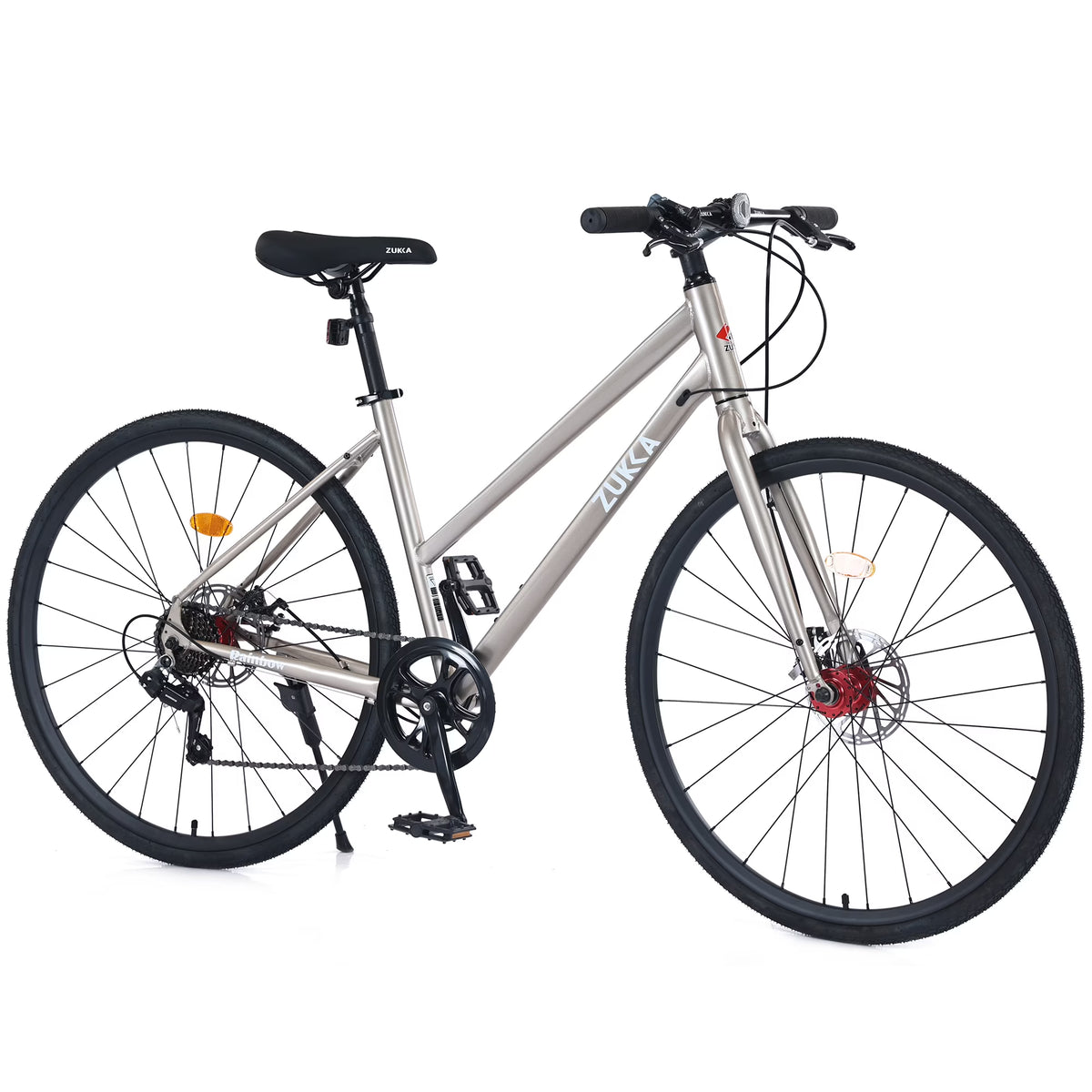 Outdoor Bike 7 Speed Hybrid Bike Disc Brake 700C Road Bike for Men Women'S City Bicycle - Product image 1