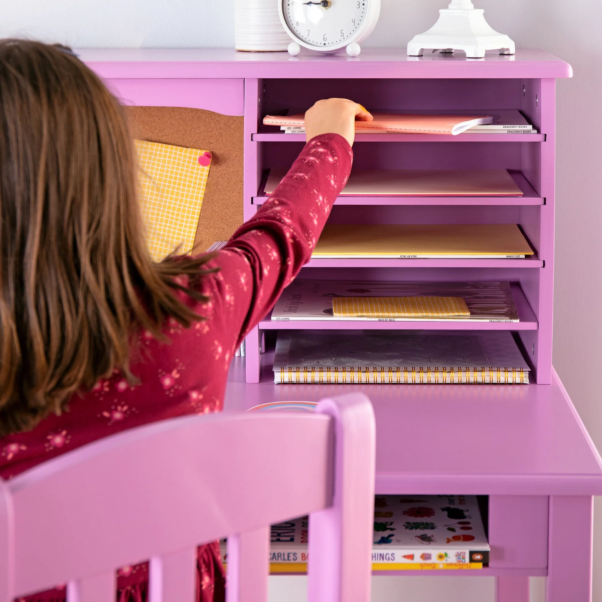 Guidecraft Kids Media Desk and Chair Set - Gray: Kids Desk and Chair Set - Product image 37
