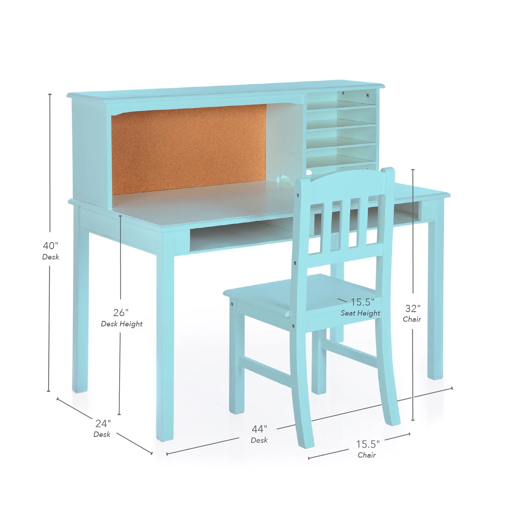 Guidecraft Kids Media Desk and Chair Set - Gray: Kids Desk and Chair Set - Product image 32