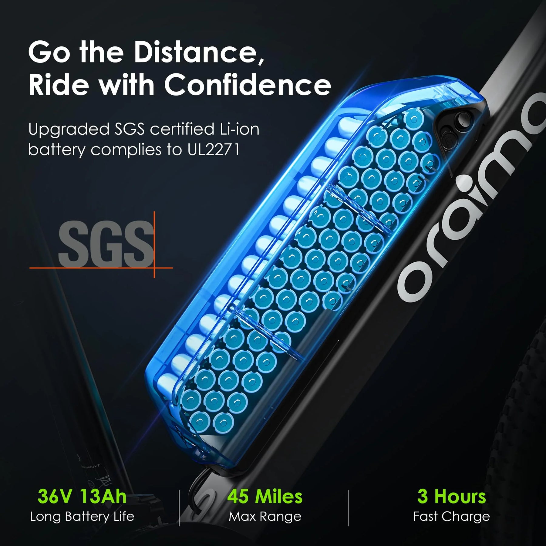 Oraimo Electric Bike for Adults with 350W BAFANG Motor - Product image 8