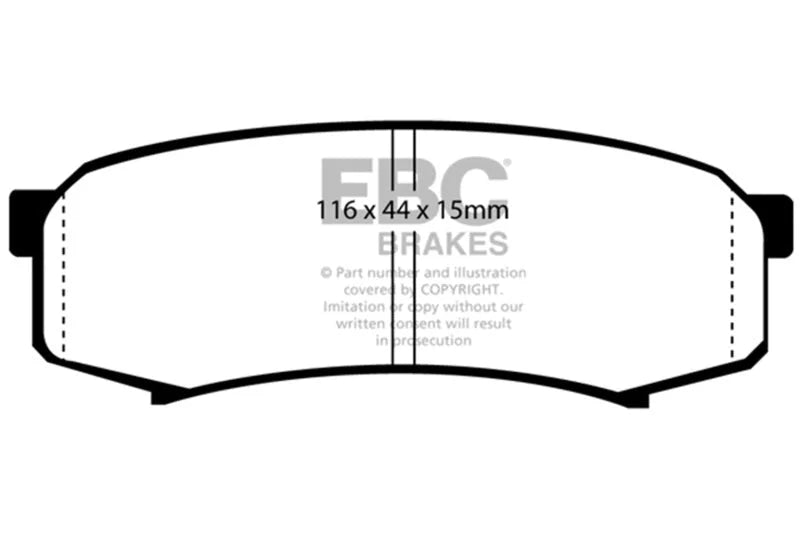EBC Extra Duty - Rear Pad PN ED9993