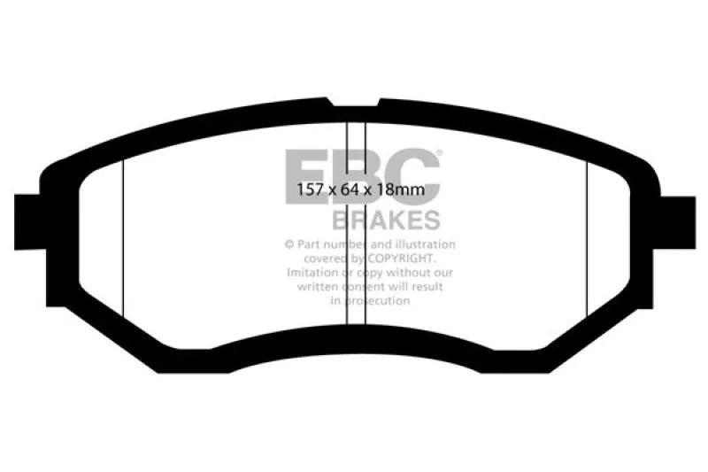 EBC - Front Greenstuff Pad PN DP21583