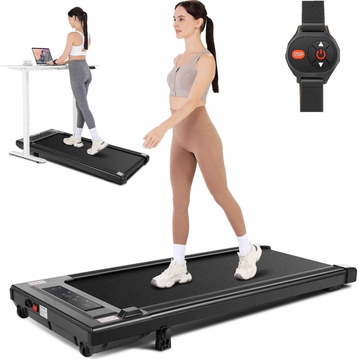 Under Desk Treadmill with Remote Control, LED Touch Screen Treadmill Ultra - Quiet - Product image 1