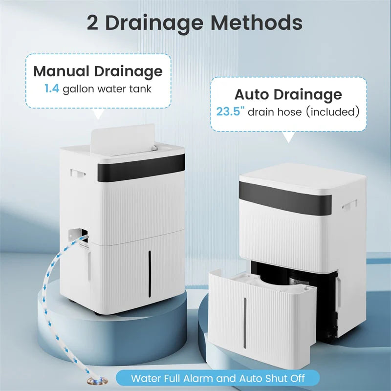 74 Pints Dehumidifier for Home & Basement, 4500 Sq.Ft Portable Dehumidifier with Drain Hose, 24H Timer - Product image 7