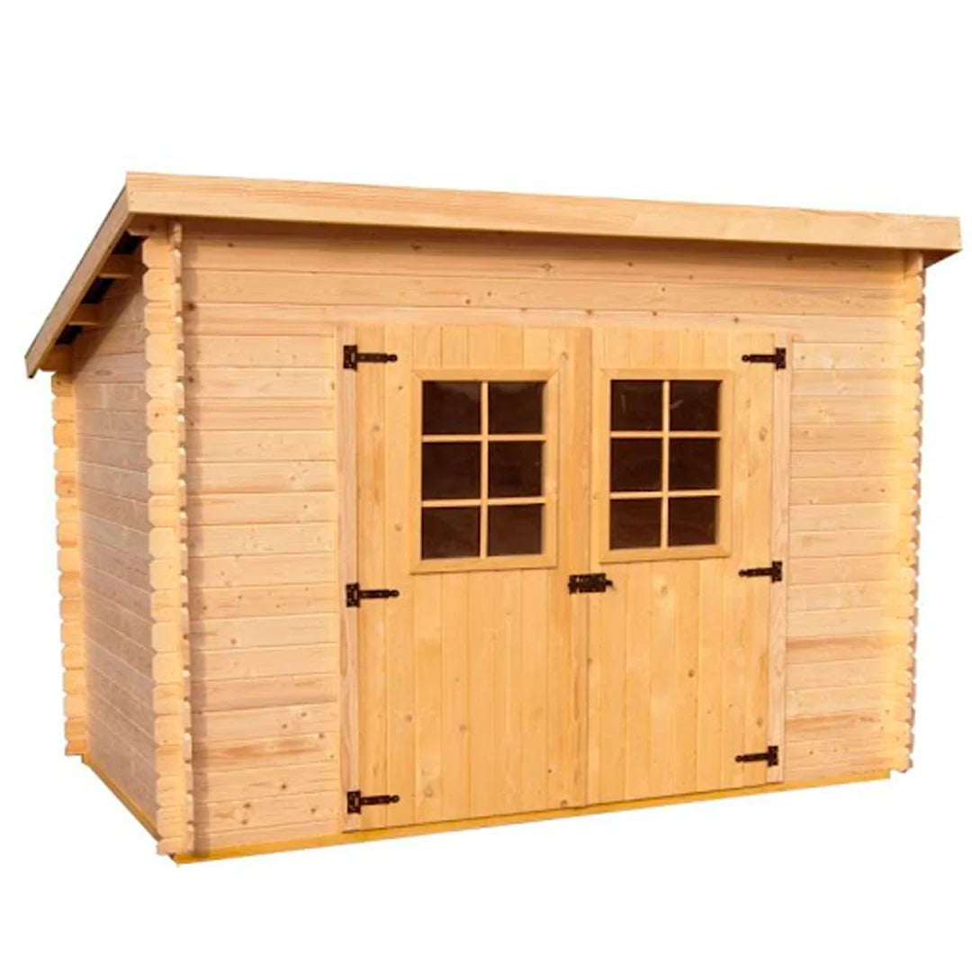 Wooden House 300 x 184 cm Single Slope Shed Without Floor -