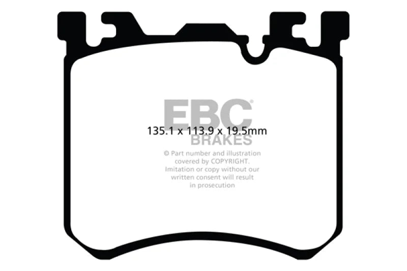 EBC Redstuff Front Brake Pads 10-18 BMW X5M X6M X5 xDrive40e 4.4L V8