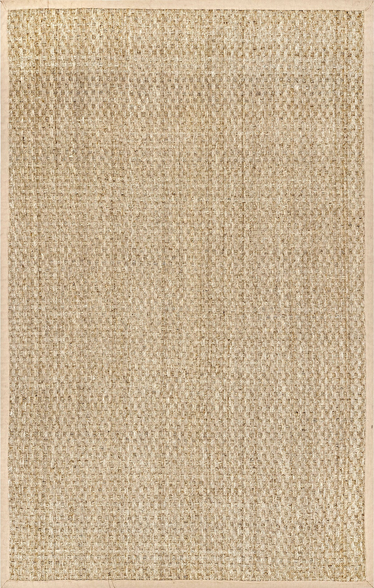 nuLOOM Hesse Checker Weave Seagrass Area Rug, 3' x 5', Natural - Product image 1