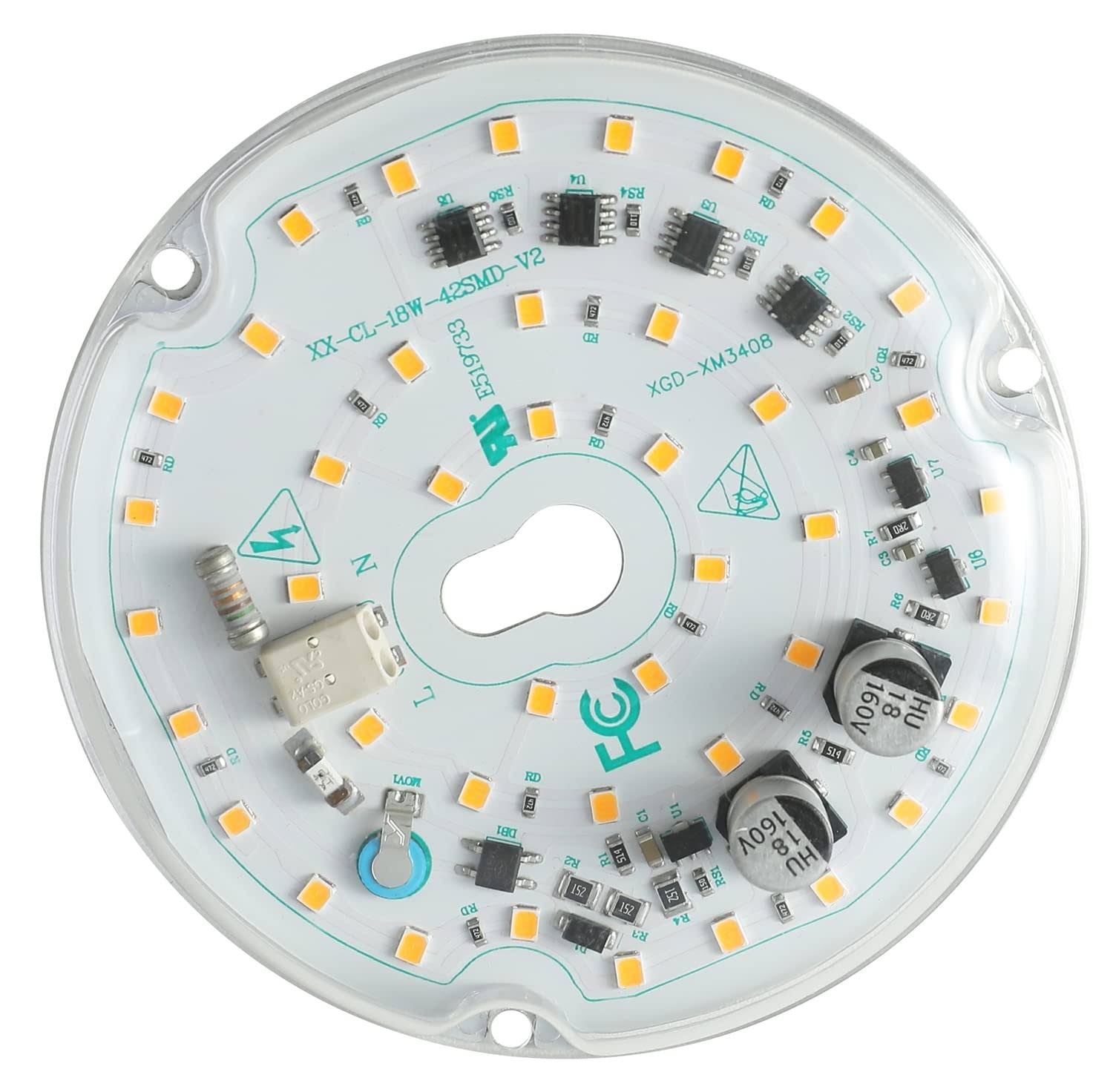 Ledytech 3.93'' Retrofit Light Kit for Ceiling Flush Light Ceiling Fan Light Replacement Panel PCB 18W - Product image 1