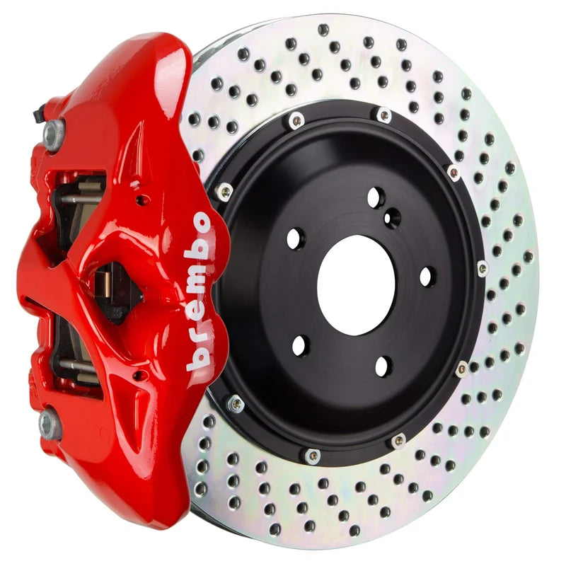 Brembo GT Systems 380x28 2-Piece 4 Piston Red Drilled Rear