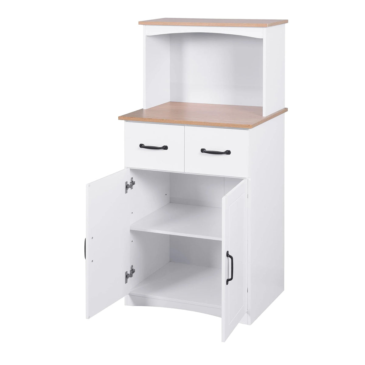 Kitchen Storage Cabinet Pantry Cabinet, White Storage Cupboard Pantry with 2 Doors - Product image 6
