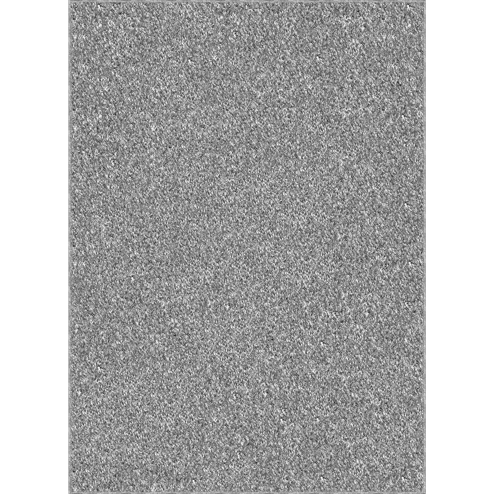 Mainstays Microfiber Plush Shag Area Rug, Gray, 47" x 65"